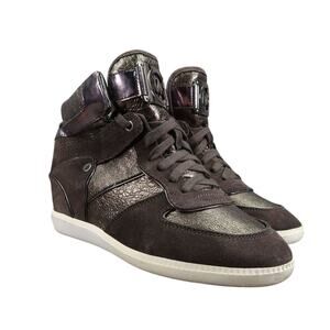 Michael Kors Shoes Womens 10 Sneakers Fashion Lifestyle Hidden Wedge Leather Mid